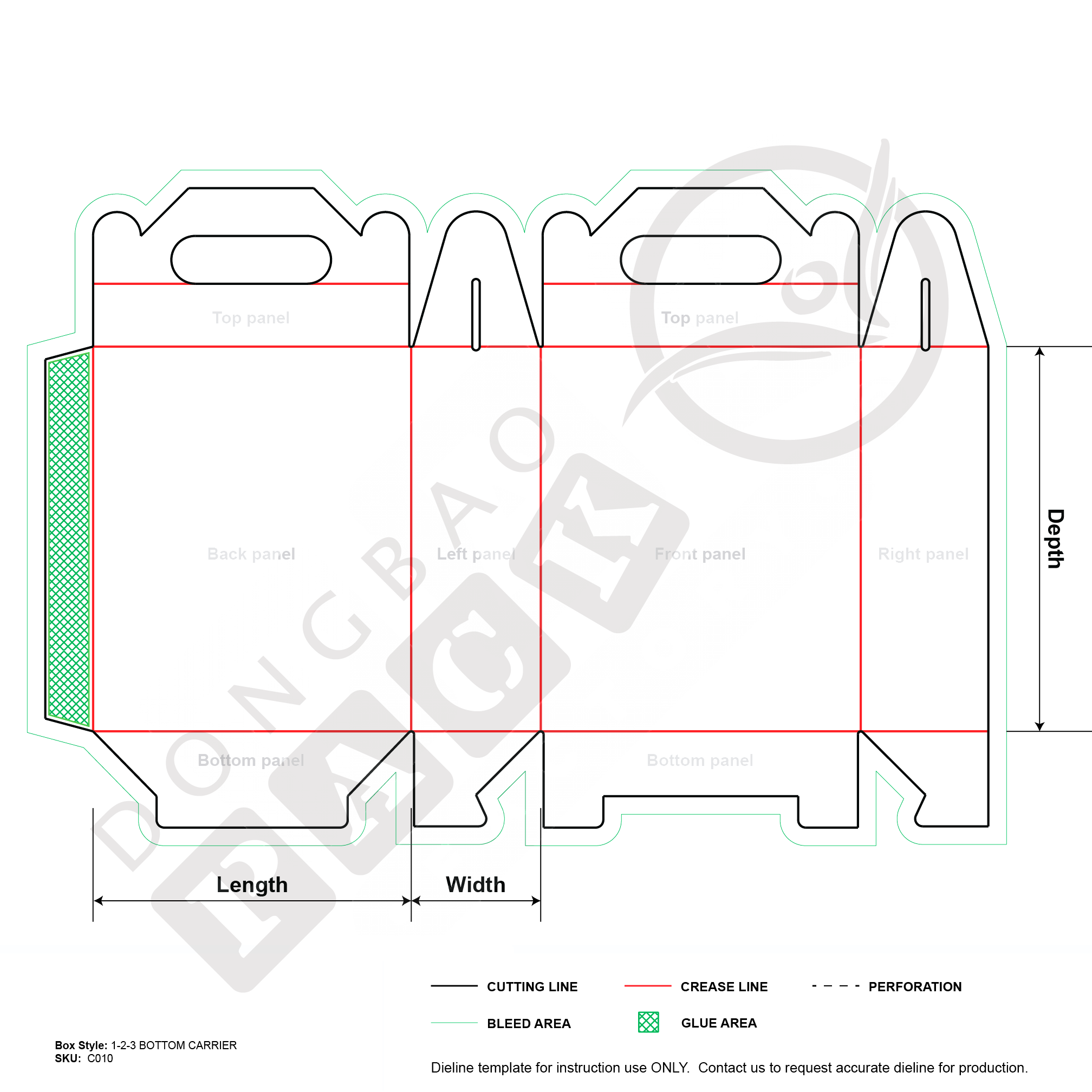 C010 1-2-3 Bottom Carrier