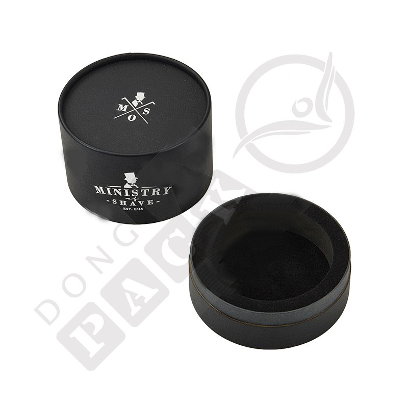 round-shaped-black-shaving-cream-box